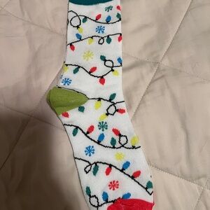 Festive Holiday Socks with Colorful Lights